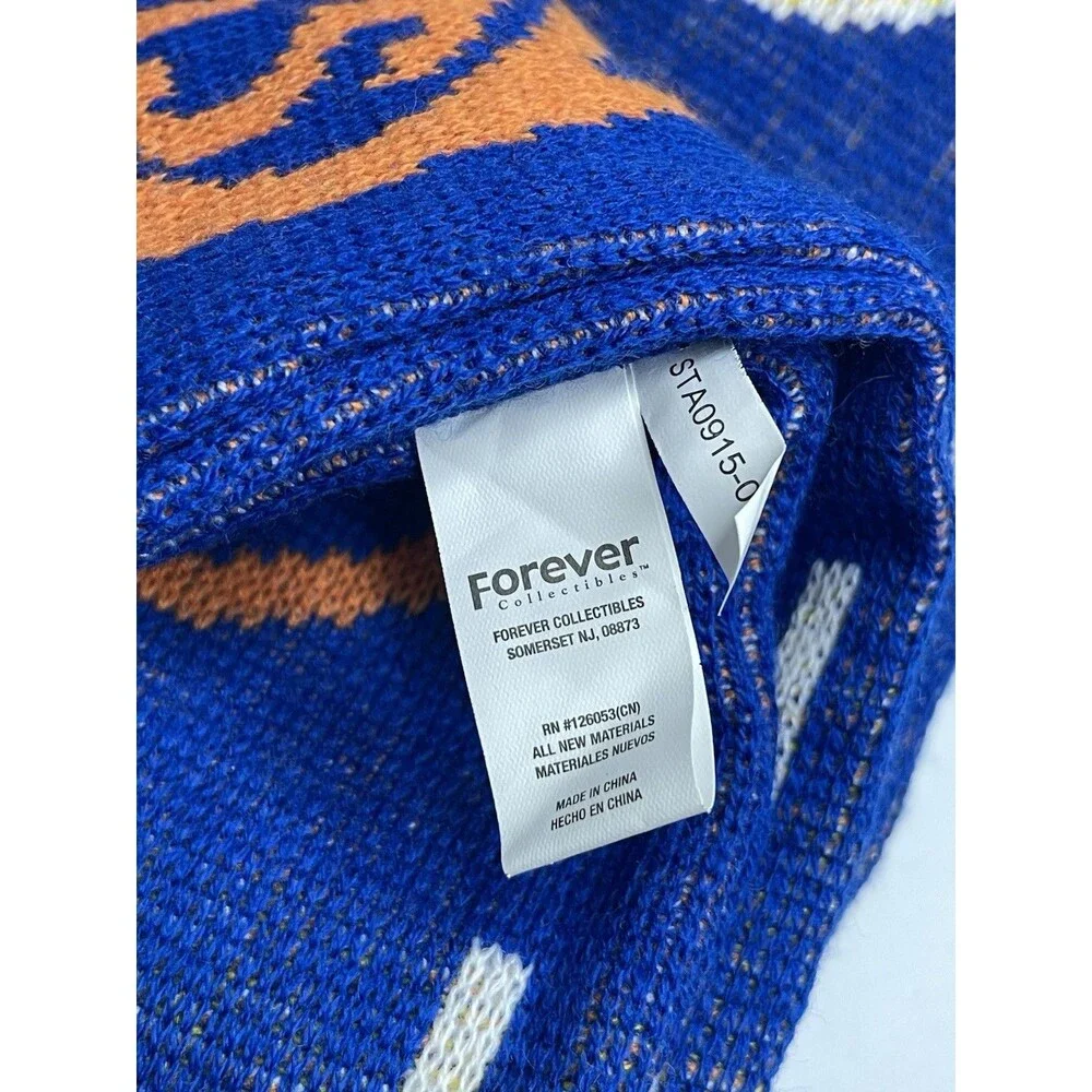 NY Knicks emoji Fringe Scarf Basketball 66x7